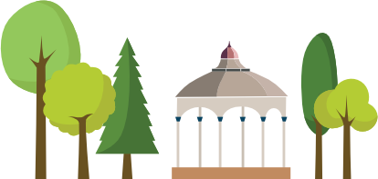 School Bandstand Illustration